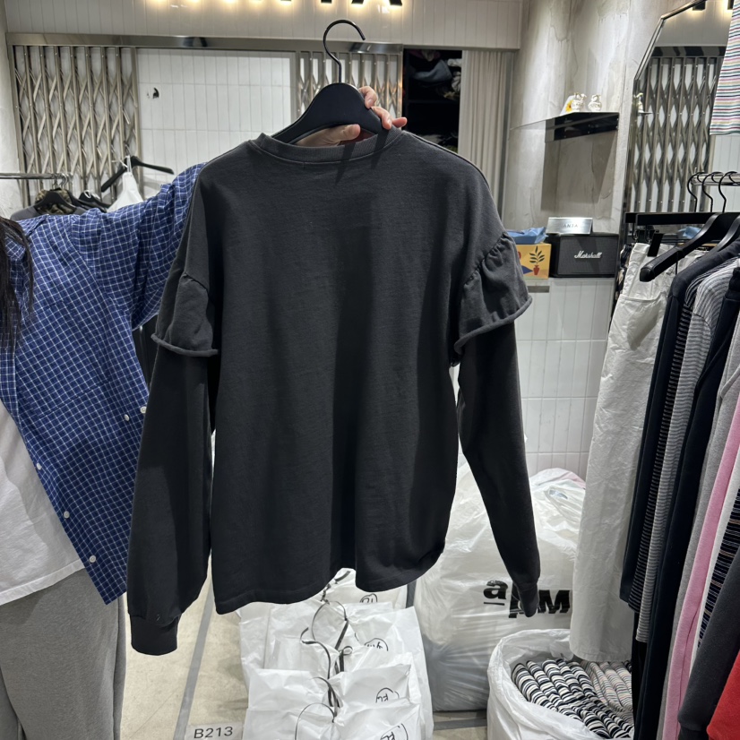 VANTA韓國直郵女裝新品人氣推薦真品休閑時尚熱賣衛衣假兩件VANTA衛衣