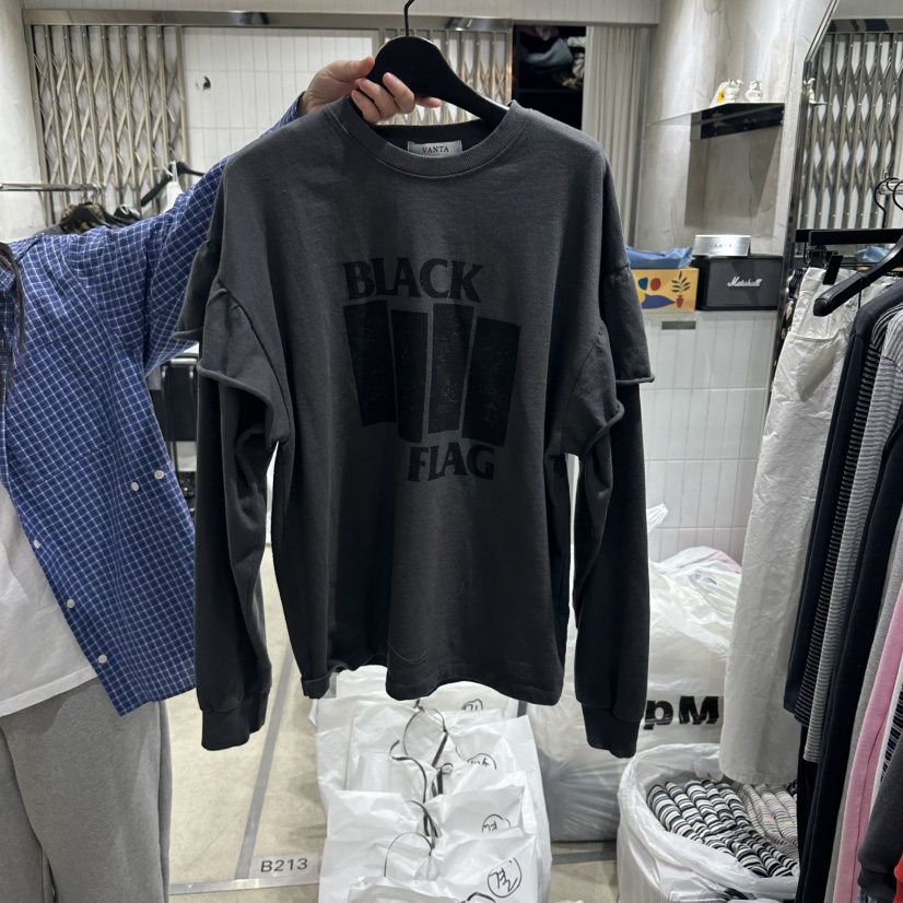 VANTA韓國直郵女裝新品人氣推薦真品休閑時尚熱賣衛衣假兩件VANTA衛衣圖色2