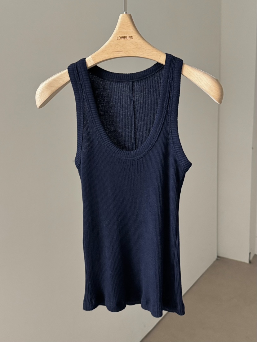 LOWBURN東大門直郵女士新品時尚真品休閑職業推薦吊帶背心LOWBURN吊帶/背心圖色2深藍色