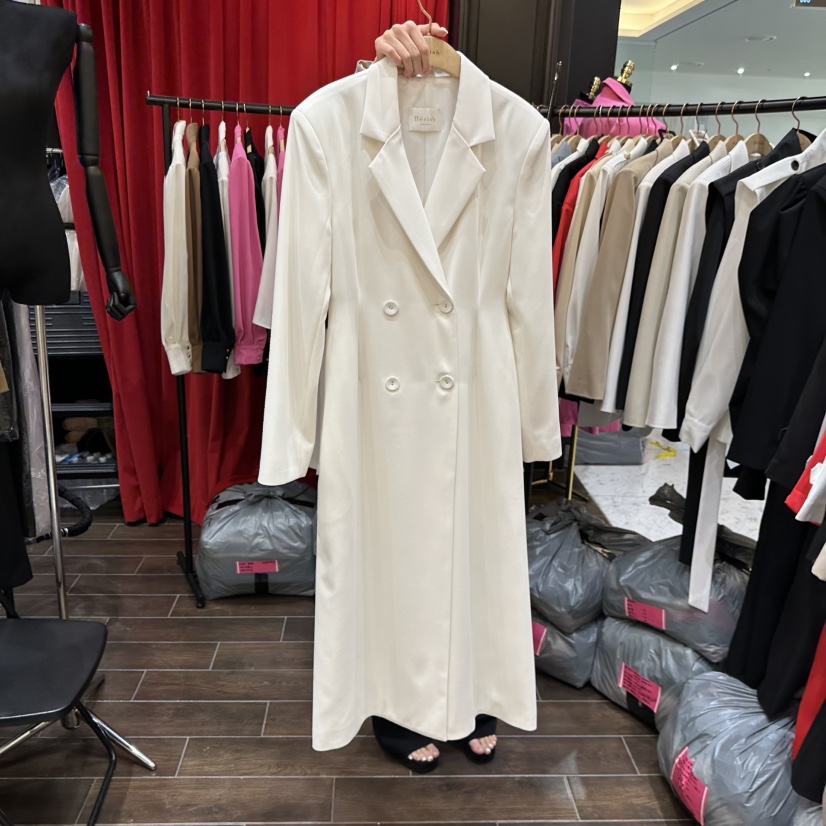 HERISH-HAUTE東大門直郵女裝新款真品時尚休閑26春夏長款風衣HERISH-HAUTE長款風衣圖色2