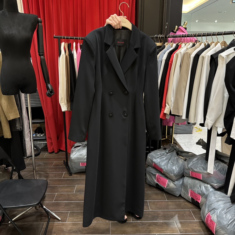 HERISH-HAUTE東大門直郵女裝新款真品時尚休閑26春夏長款風衣HERISH-HAUTE長款風衣圖色3