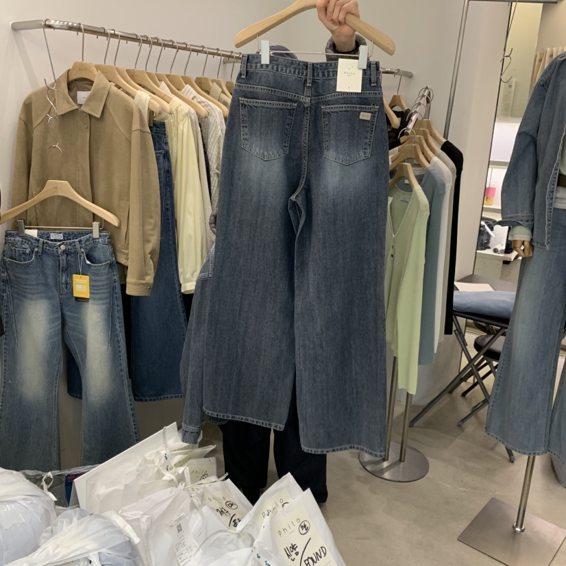 PHILO東大門直郵女士新款26春夏推薦時尚真品人氣熱賣牛仔褲PHILO牛仔褲