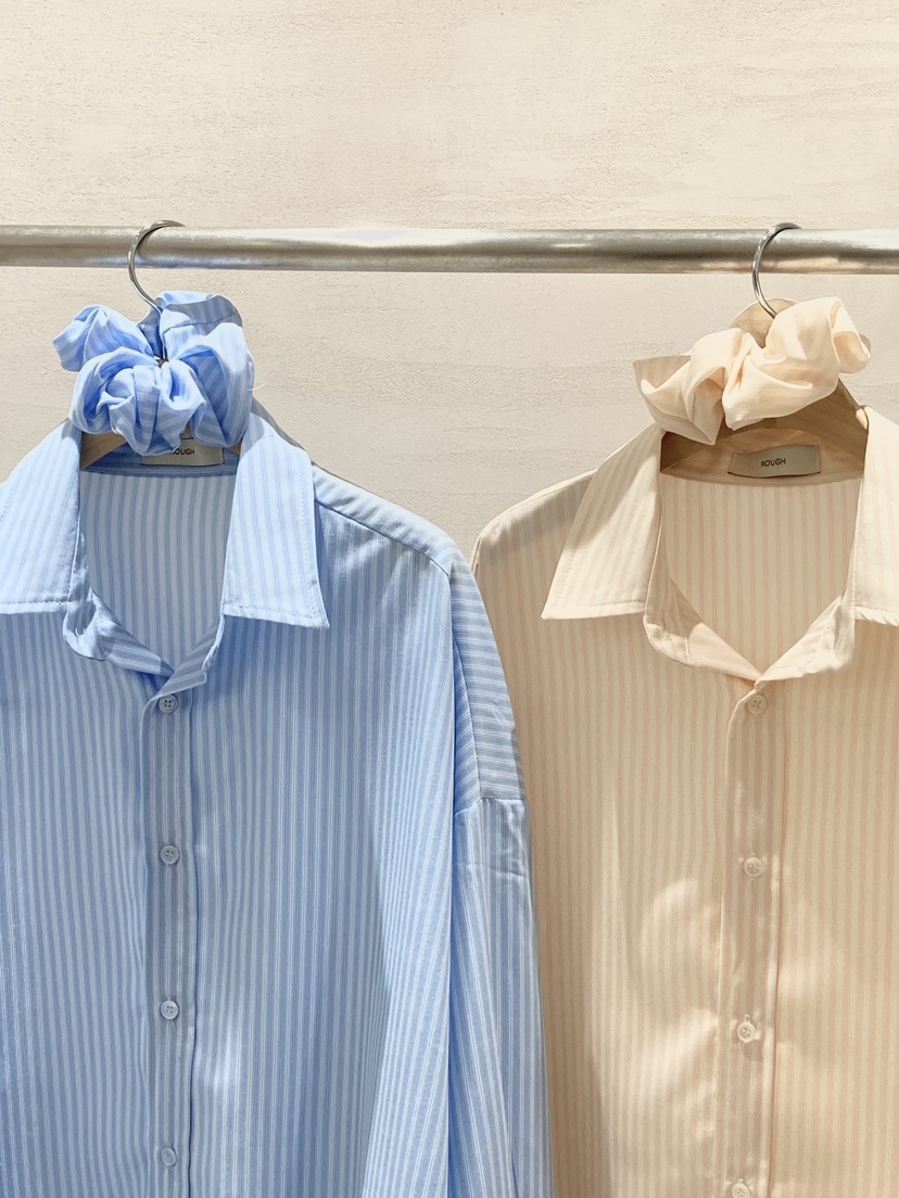 ROUGH韓國代購女裝新款時尚26春夏職業人氣襯衫蕾絲衫含頭飾ROUGH襯衫/蕾絲衫