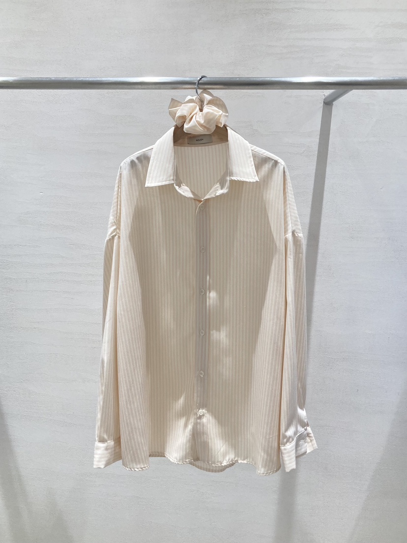 ROUGH韓國代購女裝新款時尚26春夏職業人氣襯衫蕾絲衫含頭飾ROUGH襯衫/蕾絲衫圖色1