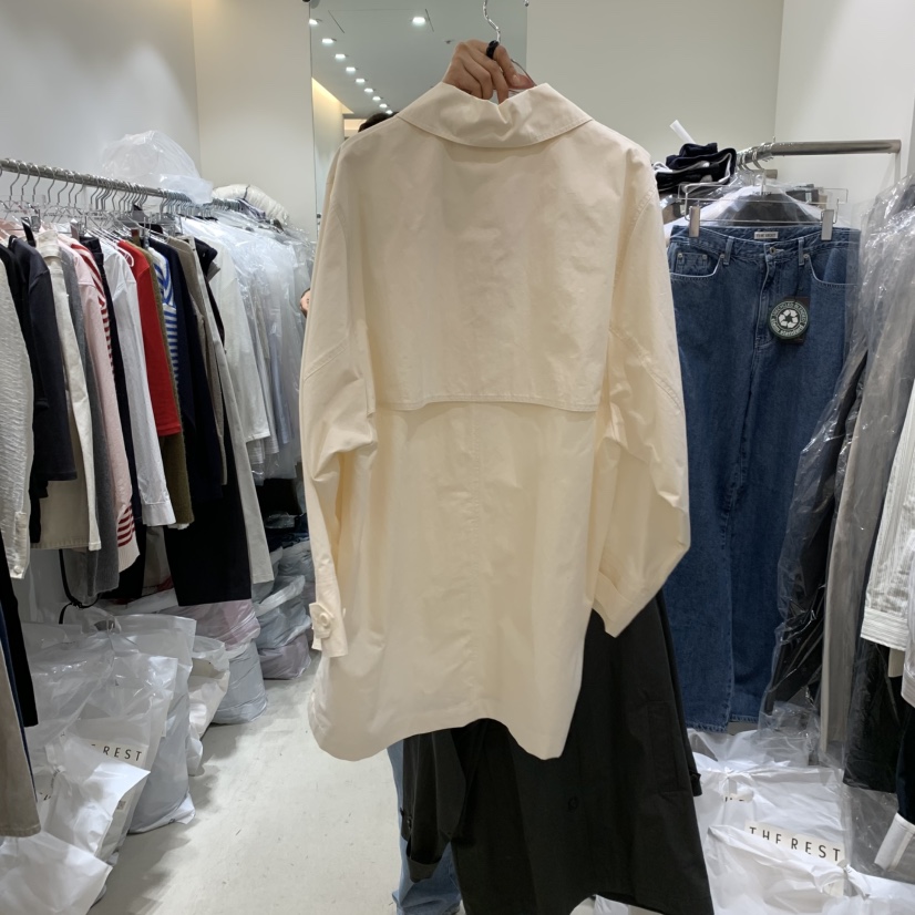 THE REST東大門實拍女士新品時尚休閑真品熱賣26春夏長款風衣THE REST/UNNOEUD長款風衣