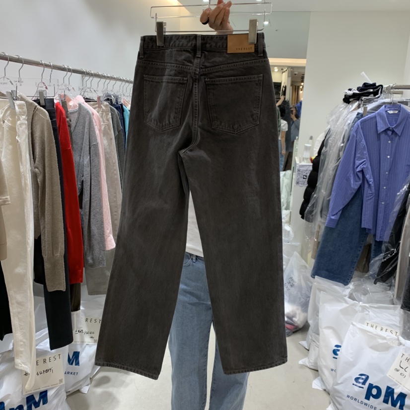 THE REST東大門直郵女裝新品時尚熱賣真品職業休閑褲紐扣THE REST/UNNOEUD休閑褲