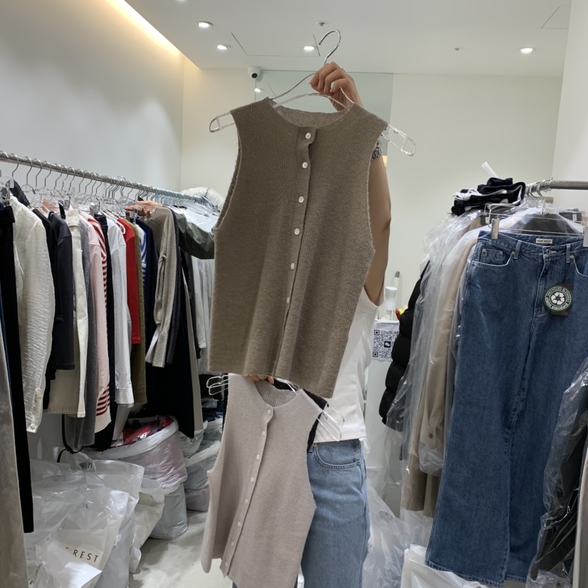 THE REST韓國直郵女裝新品推薦熱賣真品休閑26春夏職業馬甲THE REST/UNNOEUD馬甲圖色1