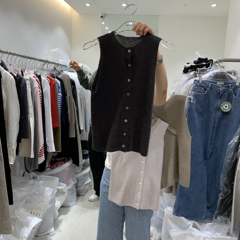 THE REST韓國直郵女裝新品推薦熱賣真品休閑26春夏職業馬甲THE REST/UNNOEUD馬甲圖色2