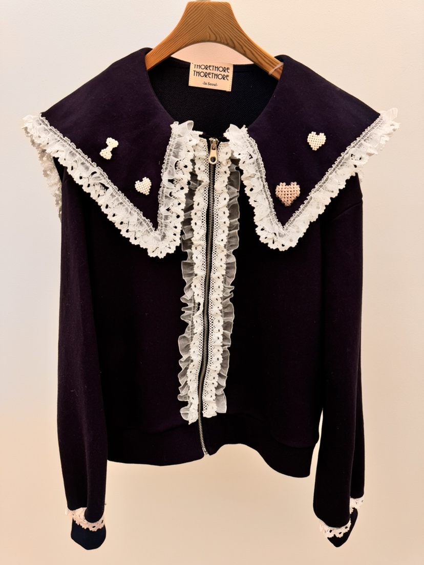 THORE東大門直郵女裝新款26春夏職業時尚人氣真品夾克拉鏈THORE夾克圖色2