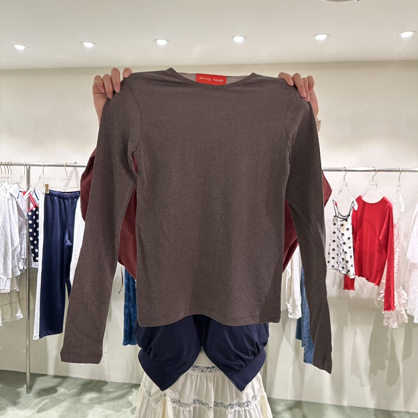 JERRY HALL-P東大門代購女裝新品職業真品推薦時尚長袖T恤JERRY HALL長袖T恤圖色2