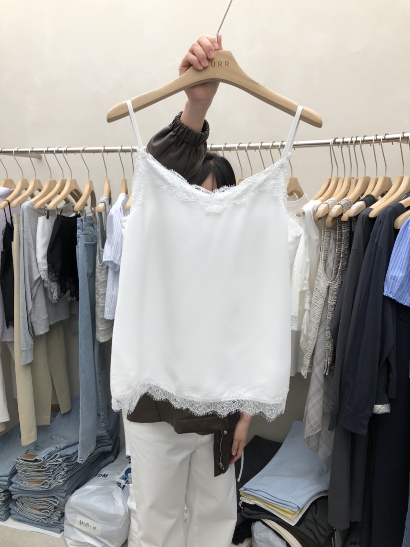 MURR東大門代購女裝新品26春夏休閑推薦時尚吊帶背心蕾絲MURR吊帶/背心圖色1