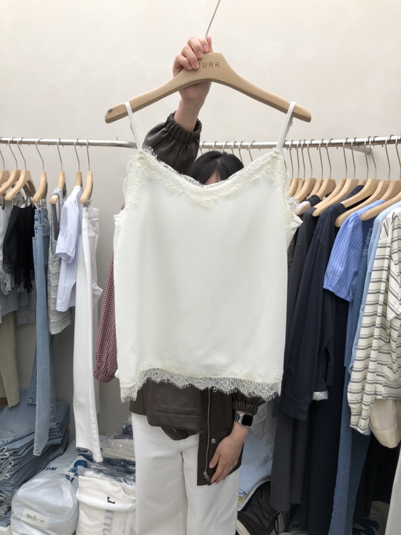 MURR東大門代購女裝新品26春夏休閑推薦時尚吊帶背心蕾絲MURR吊帶/背心圖色2