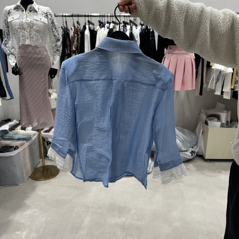 BUBBLE/LOTTIMO韓國代購女士新品時尚26春夏熱賣襯衫蕾絲衫BUBBLE/LOTTIMO襯衫/蕾絲衫