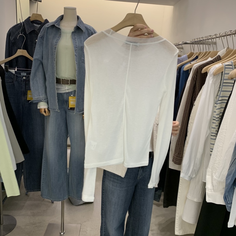 PHILO韓國直郵女士新品人氣推薦時尚休閑26春夏真品長袖T恤PHILO長袖T恤