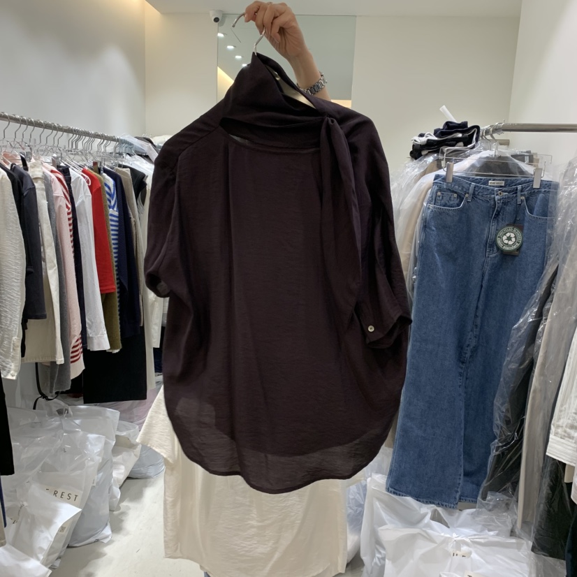 THE REST東大門實拍女士新品人氣職業熱賣推薦襯衫蕾絲衫THE REST/UNNOEUD襯衫/蕾絲衫圖色2