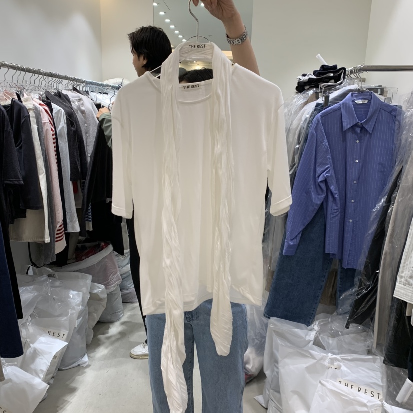 THE REST東大門實拍女士新款休閑時尚推薦熱賣真品套裝圍巾THE REST/UNNOEUD套裝圖色1