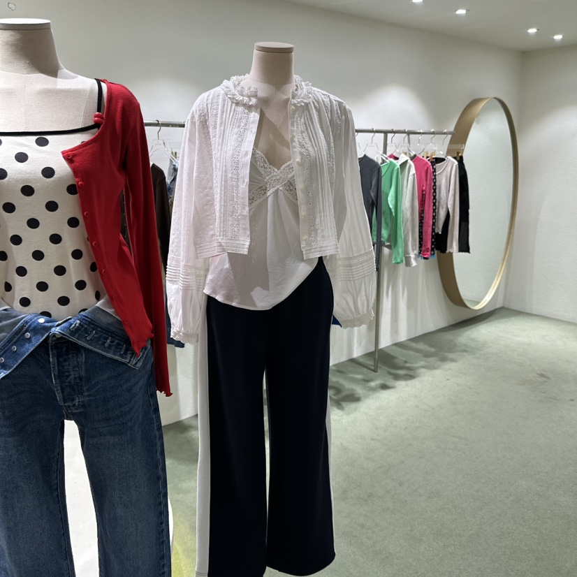 JERRY HALL-P韓國代購女士新款時尚推薦襯衫蕾絲衫蕾絲JERRY HALL襯衫/蕾絲衫