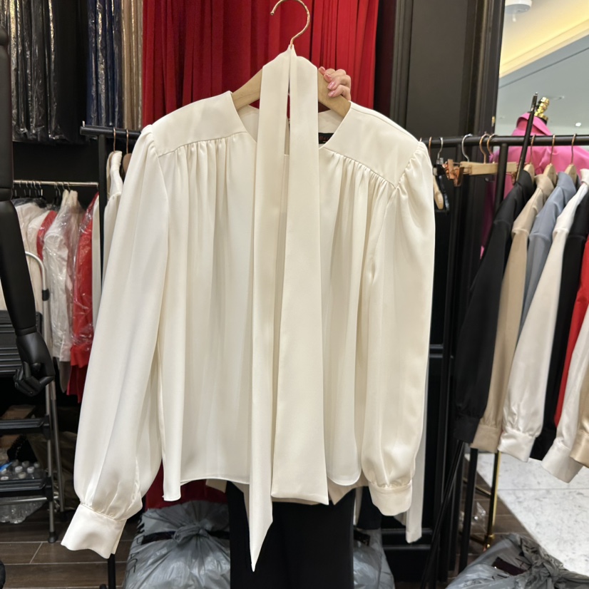 HERISH-HAUTE東大門代購女士新品休閑襯衫蕾絲衫含圍巾褶皺HERISH-HAUTE襯衫/蕾絲衫圖色3