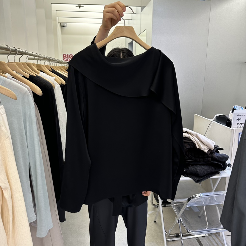 AMON東大門代購女裝新品職業熱賣休閑26春夏真品襯衫蕾絲衫AMON襯衫/蕾絲衫圖色2