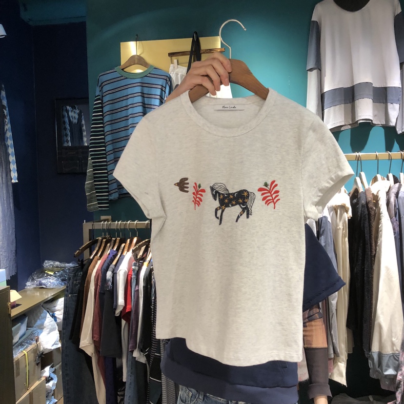 MERCI LINDA東大門實拍女士新品時尚職業26春夏推薦T恤棉MERCI LINDAT恤圖色1