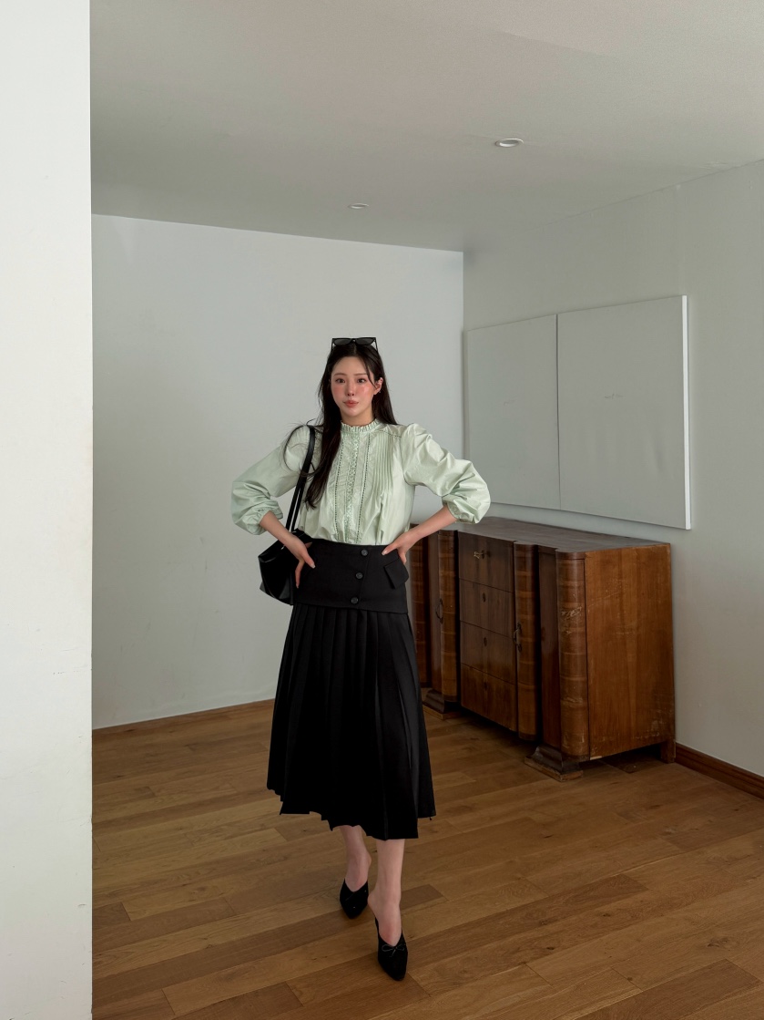 81 MARKET-L東大門代購女士新款時尚休閑職業襯衫蕾絲衫81 MARKET-L襯衫/蕾絲衫