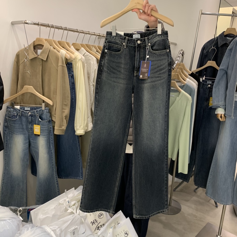 PHILO東大門直郵女士新品推薦休閑26春夏熱賣時尚職業牛仔褲PHILO牛仔褲圖色1