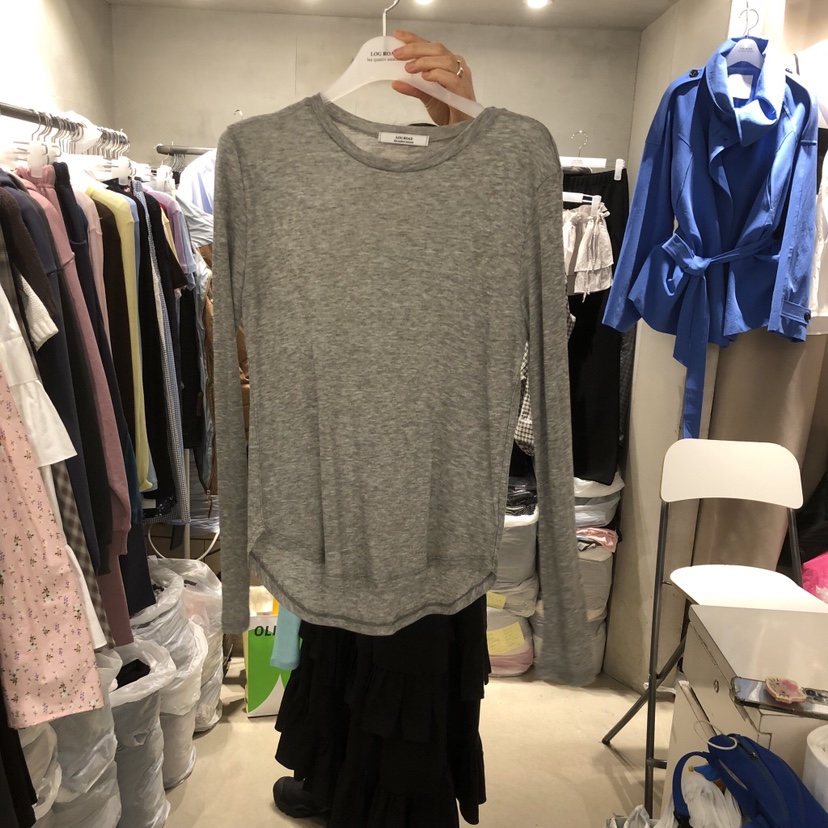 LOGROAD韓國代購女士新品休閑時尚熱賣職業推薦26春夏長袖T恤LOG ROAD長袖T恤圖色2