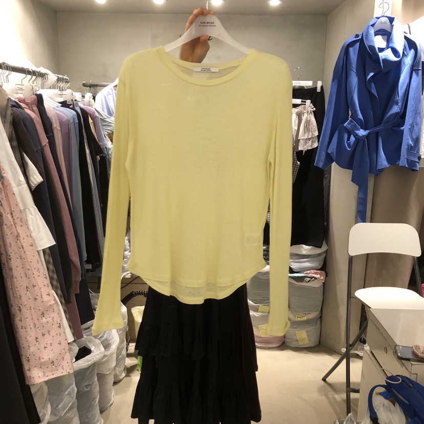 LOGROAD韓國代購女士新品休閑時尚熱賣職業推薦26春夏長袖T恤LOG ROAD長袖T恤圖色5