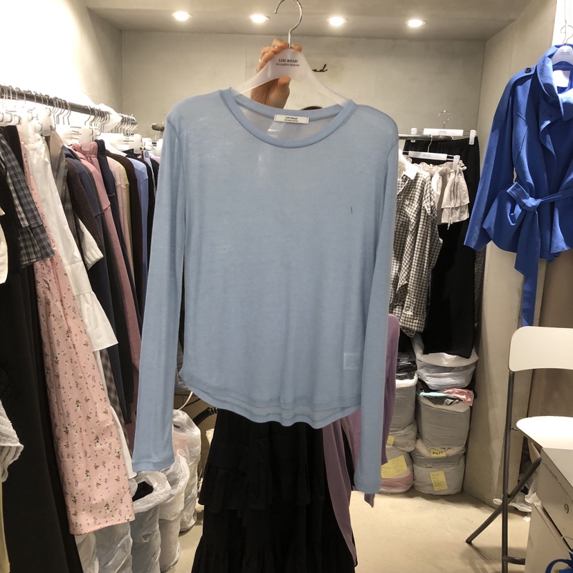 LOGROAD韓國代購女士新品休閑時尚熱賣職業推薦26春夏長袖T恤LOG ROAD長袖T恤圖色7