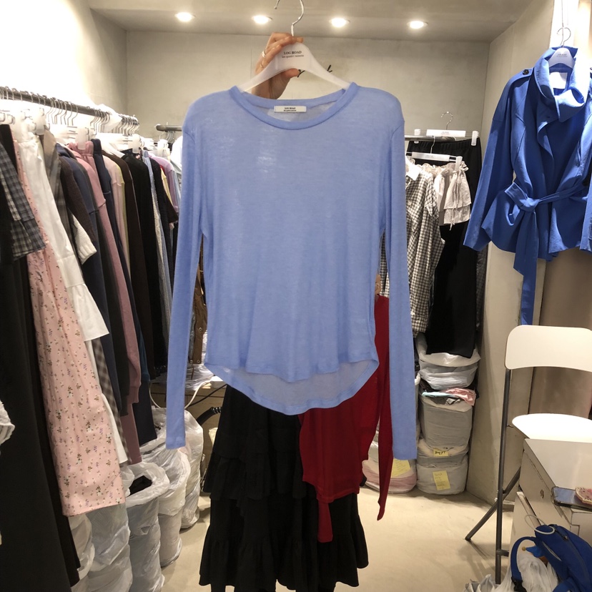 LOGROAD韓國代購女士新品休閑時尚熱賣職業推薦26春夏長袖T恤LOG ROAD長袖T恤圖色9