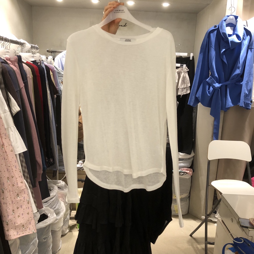 LOGROAD韓國代購女士新品休閑時尚熱賣職業推薦26春夏長袖T恤LOG ROAD長袖T恤圖色12