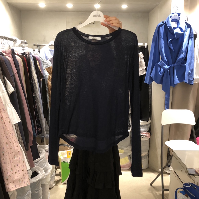 LOGROAD韓國代購女士新品休閑時尚熱賣職業推薦26春夏長袖T恤LOG ROAD長袖T恤圖色13