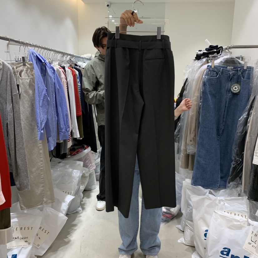 THE REST韓國直郵女士新品26春夏推薦職業人氣休閑褲含腰帶THE REST/UNNOEUD休閑褲