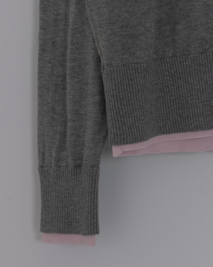 HONG-P韓國直郵女裝新品休閑職業26春夏熱賣推薦針織衫雙領HONG-P針織衫