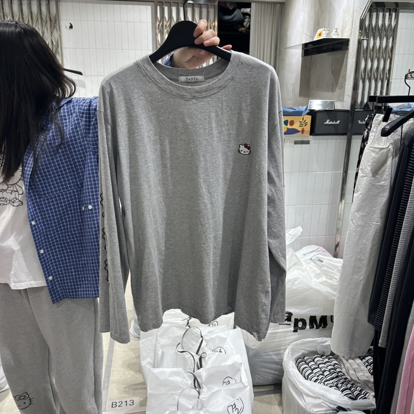 VANTA東大門實拍女裝新款時尚人氣26春夏推薦休閑長袖T恤VANTA長袖T恤圖色2