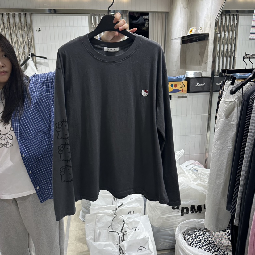 VANTA東大門實拍女裝新款時尚人氣26春夏推薦休閑長袖T恤VANTA長袖T恤圖色3