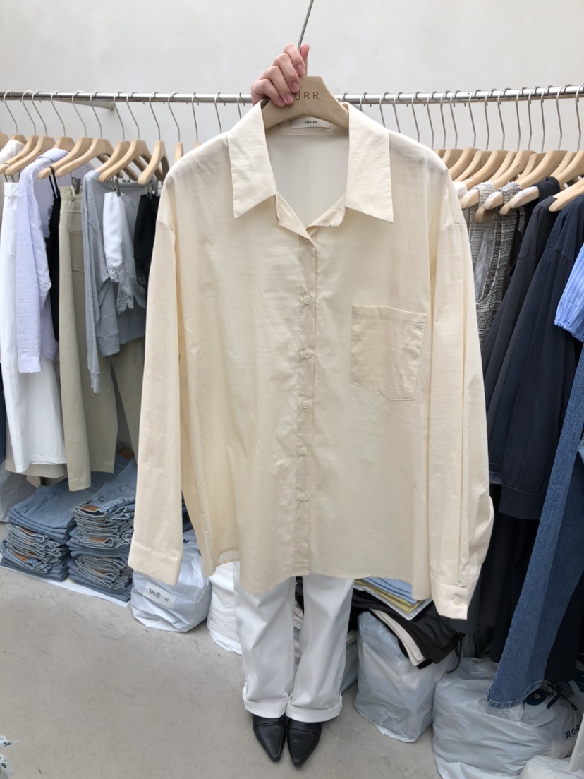 MURR東大門實拍女士新款推薦26春夏熱賣休閑人氣襯衫蕾絲衫MURR襯衫/蕾絲衫圖色2