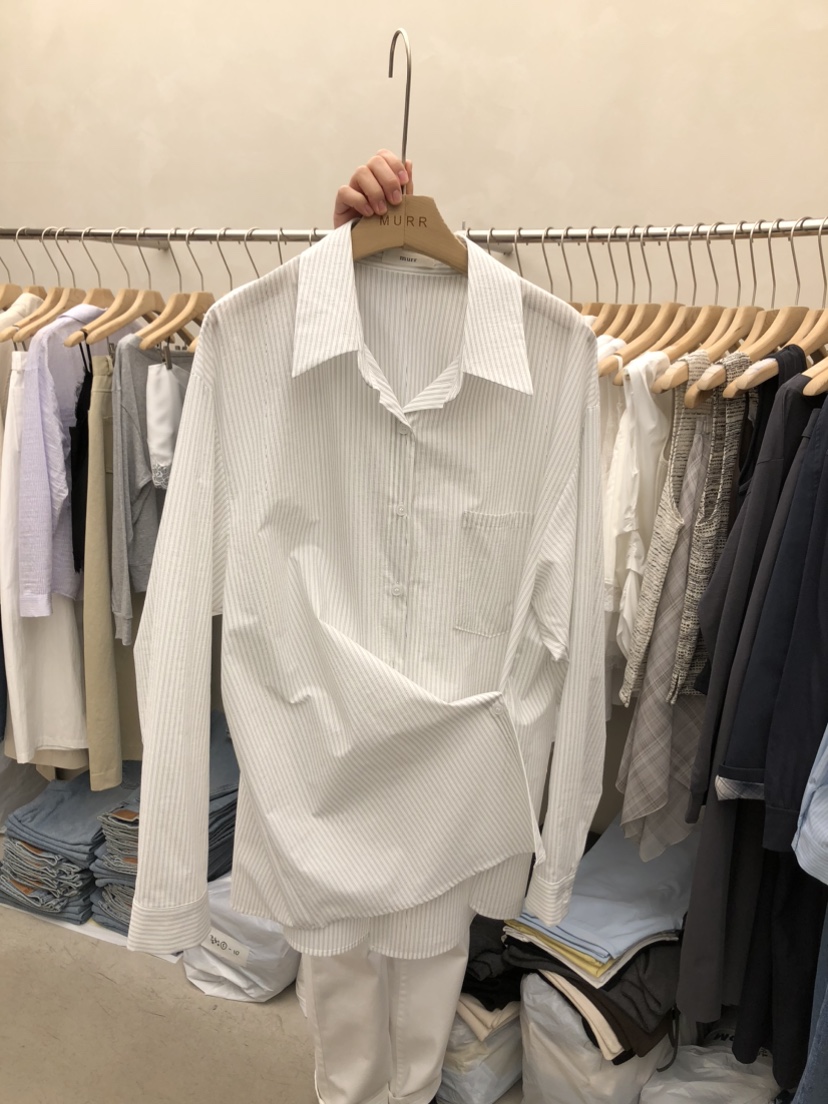 MURR東大門實拍女士新款推薦26春夏熱賣休閑人氣襯衫蕾絲衫MURR襯衫/蕾絲衫圖色3