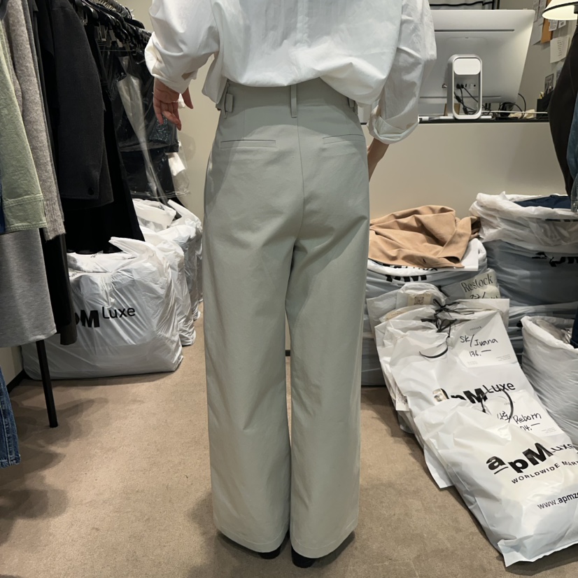 RE STOCK韓國代購女士新品人氣時尚推薦真品職業休閑休閑褲RE STOCK休閑褲