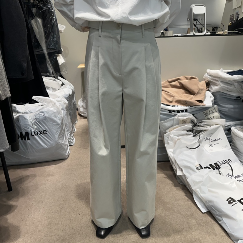 RE STOCK韓國代購女士新品人氣時尚推薦真品職業休閑休閑褲RE STOCK休閑褲圖色1