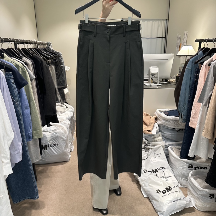 RE STOCK韓國代購女士新品人氣時尚推薦真品職業休閑休閑褲RE STOCK休閑褲圖色2