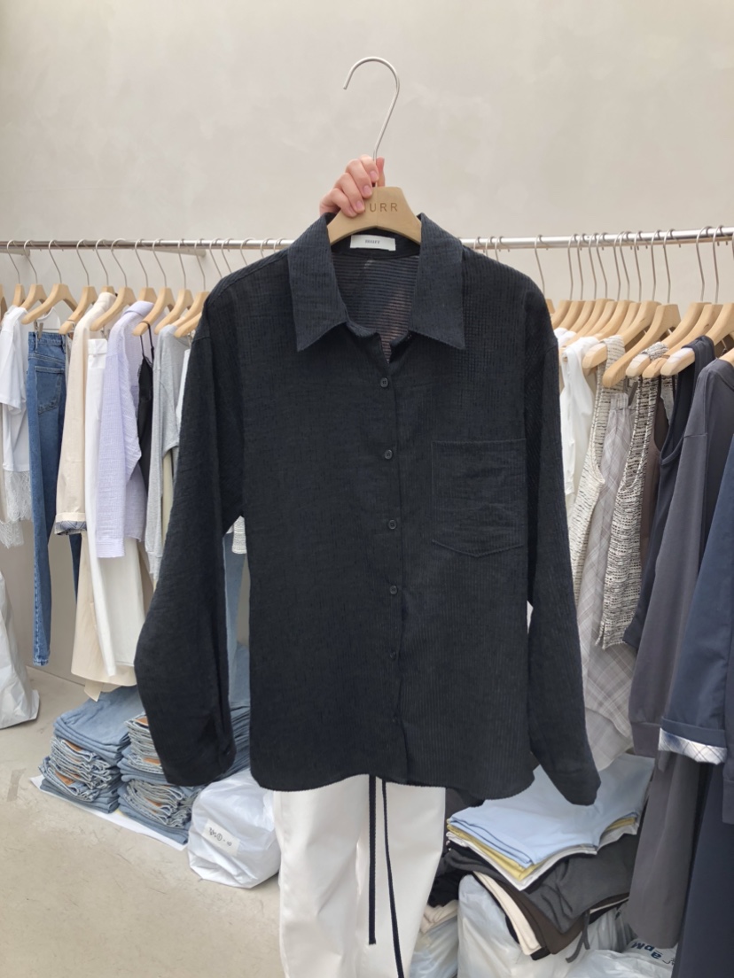 MURR東大門實拍女裝新品休閑人氣熱賣職業26春夏襯衫蕾絲衫MURR襯衫/蕾絲衫圖色2