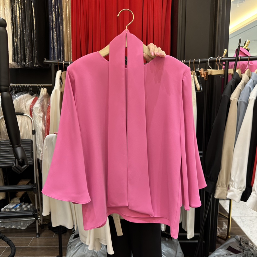 HERISH-HAUTE韓國代購女裝新品時尚真品襯衫蕾絲衫含圍巾HERISH-HAUTE襯衫/蕾絲衫圖色3