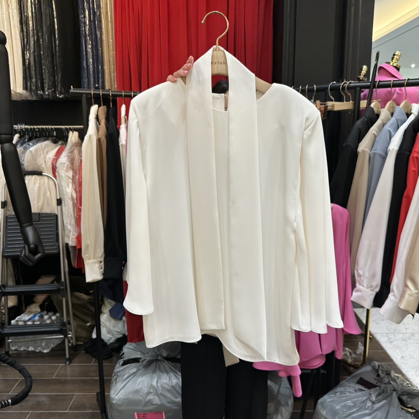 HERISH-HAUTE韓國代購女裝新品時尚真品襯衫蕾絲衫含圍巾HERISH-HAUTE襯衫/蕾絲衫圖色4