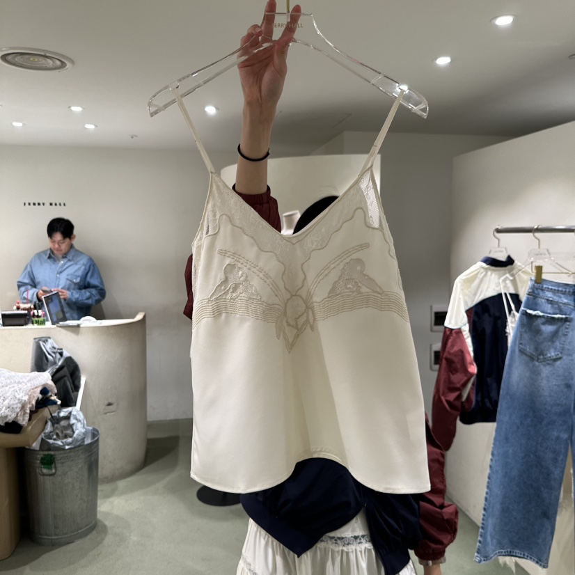 JERRY HALL-P東大門代購女士新品休閑時尚吊帶背心蕾絲JERRY HALL吊帶/背心圖色1