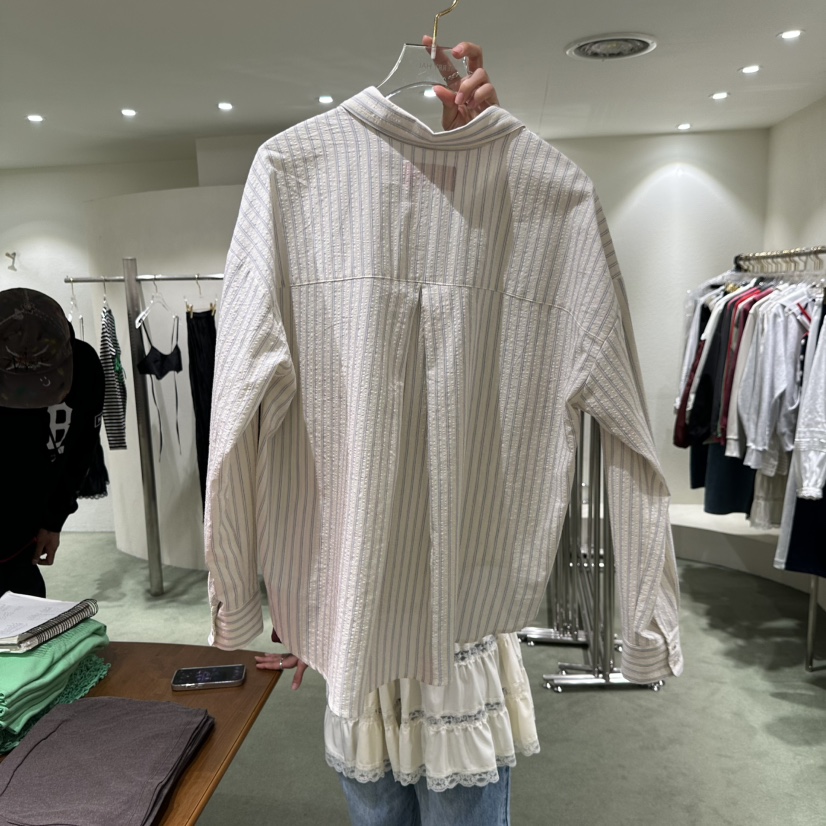 JERRY HALL-P東大門實拍女裝新款推薦熱賣26春夏襯衫蕾絲衫JERRY HALL襯衫/蕾絲衫