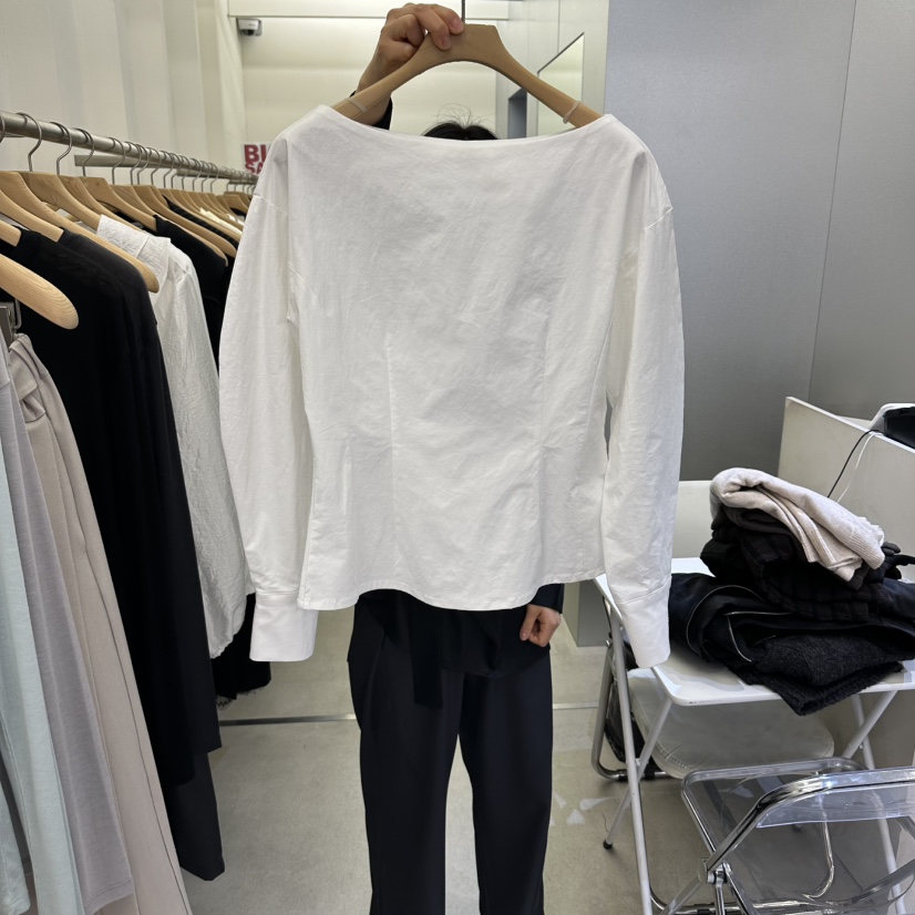 AMON東大門實拍女士新品推薦真品人氣熱賣襯衫蕾絲衫船領AMON襯衫/蕾絲衫圖色1