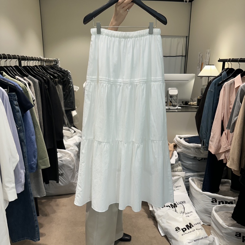 RE STOCK東大門實拍女士新款熱賣真品推薦職業時尚休閑長裙RE STOCK長裙