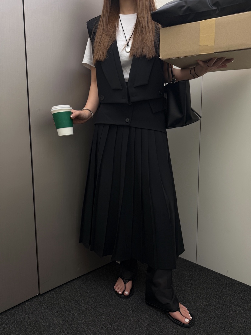 81 MARKET-L韓國代購女裝新款26春夏人氣休閑時尚真品馬甲81 MARKET-L馬甲