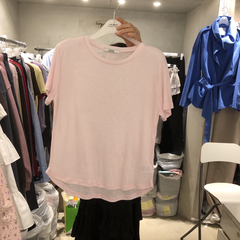 LOGROAD韓國直郵女裝新款人氣休閑時尚推薦26春夏職業T恤LOG ROADT恤圖色3
